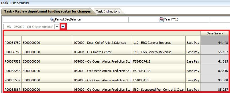 Click on the Home Department drop down arrow ( ) and type the department number you want to work with. 2.