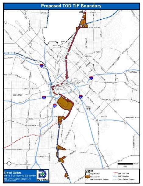New TIF District linking Northern and Southern Dallas light rail stations: Mockingbird/Lovers Cedars