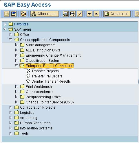 SAP EPC - Transactions Transfer Projects
