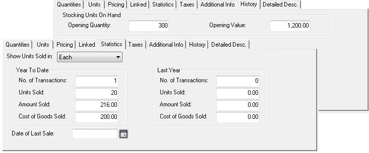 Setting up items Entering opening quantity and value To enter opening balances for your inventory items: 1. Open the Inventory & Services page in the Home window.