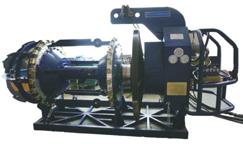 is used while the wire feeder continuously feeds electrodes.