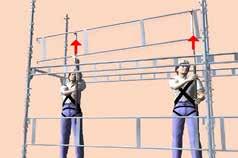 SAFE SCAFFOLDING Planning to use Advance Guard Rail In order to be able to fit guardrails prior to decking, using HAKI s advance guardrail tool or with the aid of other guardrail fitting devices, the