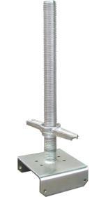 Jack With Base Plate - 24" in total length and 18" adjustable length - Enables safe use on uneven