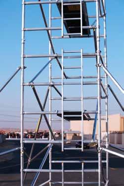 Double Width Span 50 Ladder Frame Mobile Tower Span 50 Double Width Mobile Tower is ASCEND s most popular mobile scaffolding,