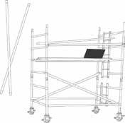 Assembly Instruction Span 50 Double Width Ladder Frame 7.3 Mtr High The law requires that personnel erecting, dismantling or altering towers must be competent.