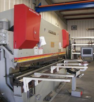 ENGRAVING MACHINE. ACCURPRESS ADVANTAGE PRESS BRAKE OUR 250 TON PRESS BRAKE IS CAPABLE OF BENDING STEEL UP TO 0.