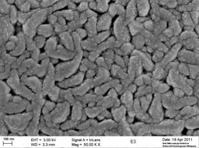 Figure 4 shows the SEM images after CdCl 2 treatment. From the figure, it is clear that the grain sizes are greatly improved.