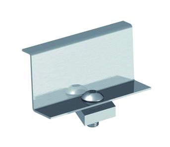 to the AluFix aluminium profile with either a universal central or lateral clamp.