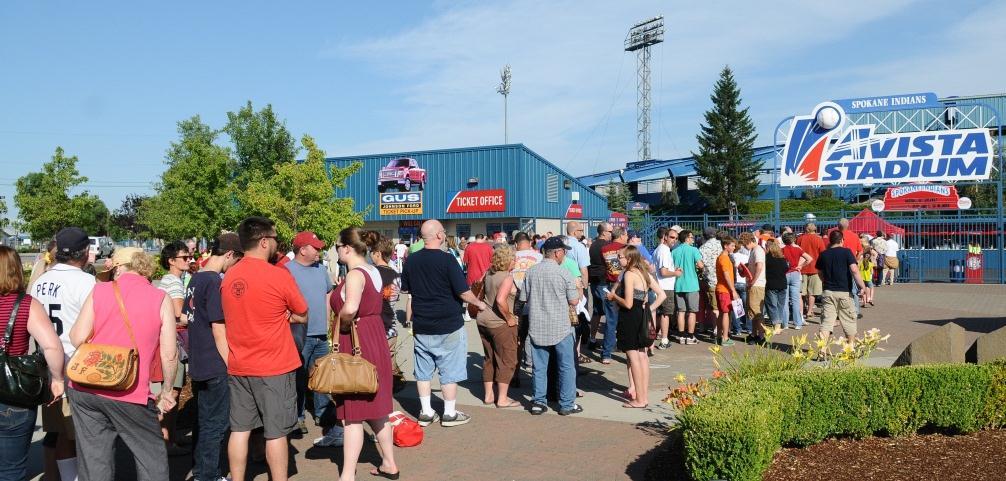 18% of Indians fans buy individual walk-up game tickets at the box office.