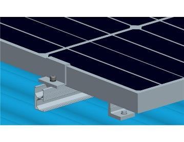 the solar module and fasten tightly using the Allen bolt (recommended