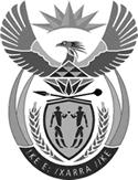 Government Gazette REPUBLIC OF SOUTH AFRICA Vol. 521 Cape Town 5 November 2008 No. 25721 THE PRESIDENCY No.