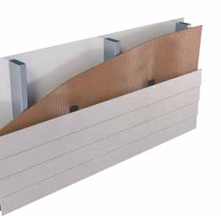 Steel-framed Wall Typical Design Detail Plasterboard lining fixed to stud Steel stud wall frame Stud wall frame Plasterboard lining fixed to stud Spacer Biscuits TM External wall cladding Figure 3 on