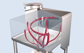 Sanitary mixers Flex-Mix Liquiverter The mixing principle in the liquiverter is based on