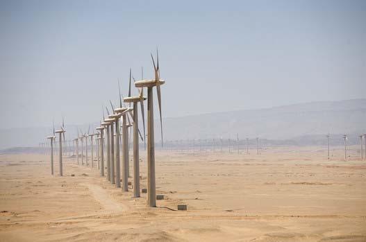 Egypt Wind energy development Egypt adopted a Long-Term Plan for Wind Energy and fixed a target to meet 20% of electricity needs with renewable energy by 2020, with 12% cent coming from wind energy.