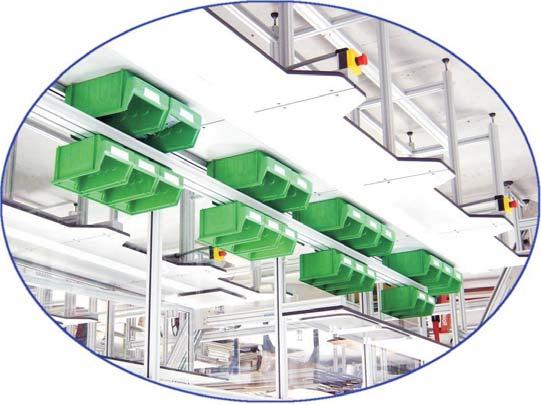 our own extrusion and conveyors MODULAR construction -