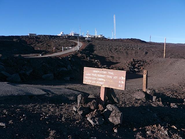 The road to Mauna Loa Atmospheric