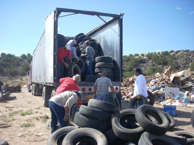 RAID Tire Grant Tire Recycling Project - $20,000 13,213 tires removed: Cochiti, Santo Domingo, San Felipe, Santa
