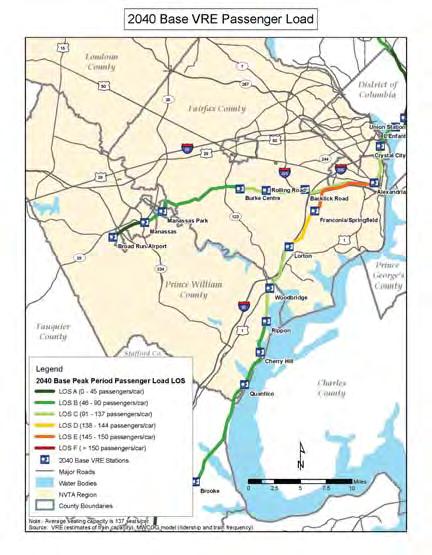 Note: A Nokesville VRE station is proposed only as part of an extension into Fauquier County.