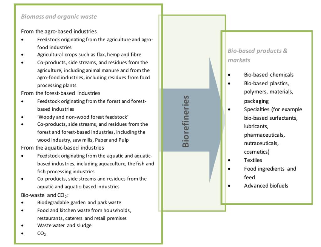 Bio-based value chains envisioned in the BBI Initiative Many of