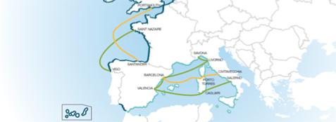 SSS in Spain. Ro-ro services Motorways of the Sea = 3 or more weekly calls Source: Lineport.