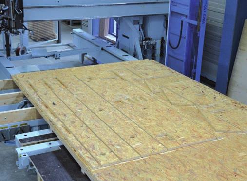 The insertion of loose insulation material, pre-cutting of panels and gluing are just a few examples.