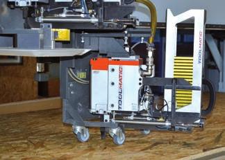 Processing wood fiber Cutting window openings 12-slot tool changer Fastening of the sheathing Sawing of