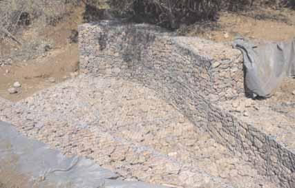 GEOTEXTILES We recommend the use of an appropriate geotextile placed behind and below the gabion structure at all gabion/soil interfaces.