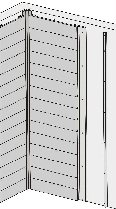 side of the wall cladding as shown in Diagram 27.