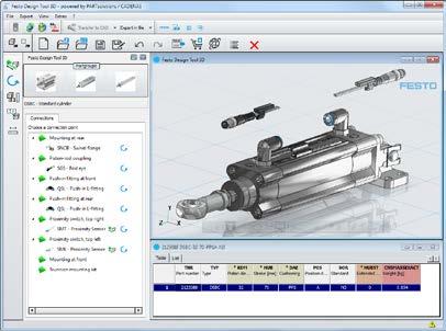 Festo Design Tool 3D The FDT 3D is a CAD-based