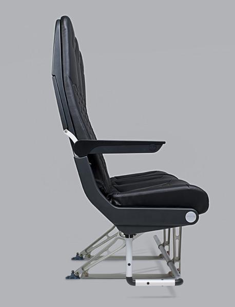 The ultra slim backrest with feature integration allows for increased passenger comfort.