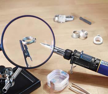 The gas soldering iron can be used continuously for approximately 160 minutes on a single butane gas filling of 25 milliliters.