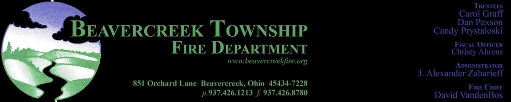 Dear Applicant, Thank you for your interest in the Beavercreek Township Fire Department. The following are guidelines for completing the employment application: 1.