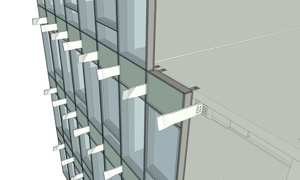 UNITIZED CURTAIN WALL ALLOW QUICK AND CHEAP INSTALLATION PROCESS AND AN INTERIOR CLIMATE CONTROLLED ENVIRONMENT.