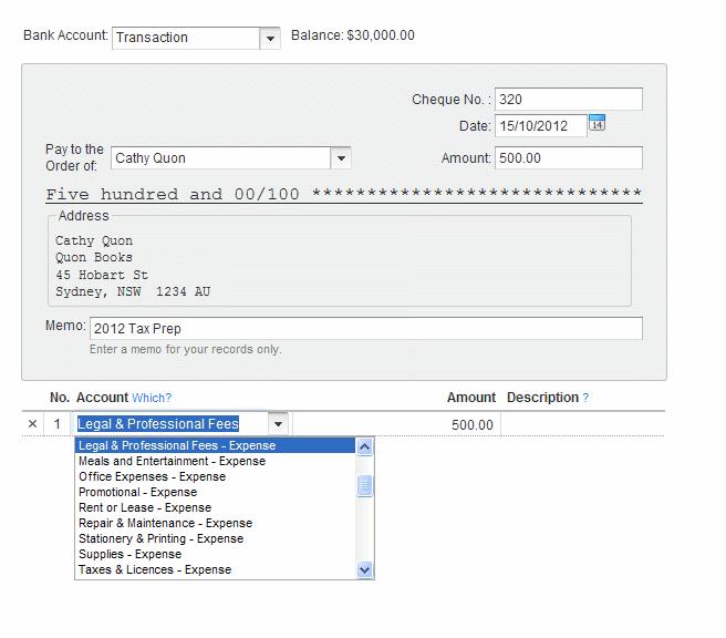 Track expenses Know where you re spending money QuickBooks Online will keep track of each cheque, credit card transaction, and cash purchase so you can understand where your money is going.