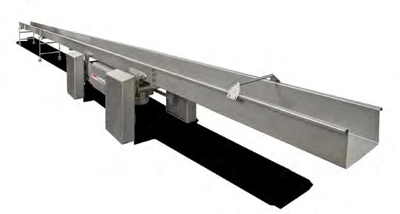 FastBack FDX Forty percent smaller than comparable inertia drive horizontal motion conveyors, the FDX handles runs up to 98 feet/ 30 meters long and up to 300