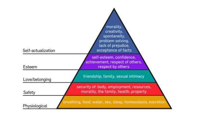 5 Based on his experience as a clinical psychologist, Maslow states that human beings have different needs.