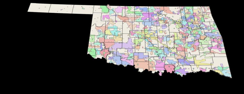 Regionalization Oklahoma has ~700 water