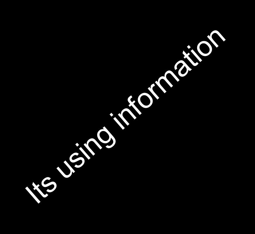 It s Not Information we are after?