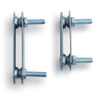 CLAMPS The clamps commercialized by Sibán Peosa, S.A. are designed to make repairs on conveyor belts. These solid plate clamps are mainly used for highly abrasive materials.