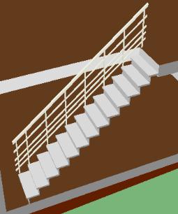 Plan 2D Adding a straight staircase 52 1 2 3 4 1 2 3 4 Select Touch the screen to position the green cross at
