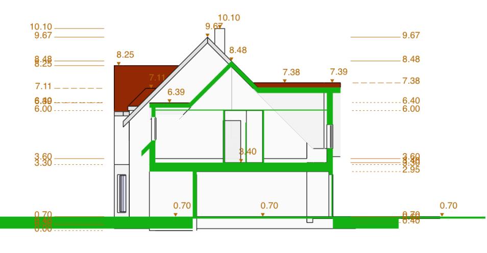 Elevations Cross Section 86 Options: Label of a slab elevation Saves