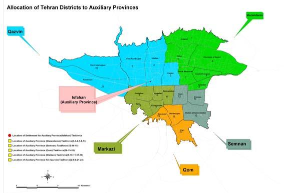 Figure 6 Auxiliary provinces to assist emergency response after a big disaster - Mass Casualty Management: Tertiary level hospitals need to be protected from being overwhelmed by massive light cases.