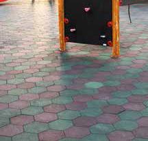 Recycled Rubber Tiles & Pavers THE ADVANTAGES OF RUBBER TILES & PAVERS Safety: Superior slip resistance and shock absorption qualities, make them the safest alternative flooring product for any high