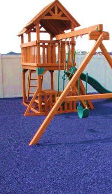 Coloured Rubber Mulch LANDSCAPING APPLICATIONS Can be used for