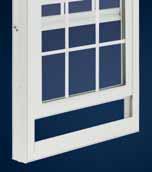 SERIES1050 Series 1050 also available in 2- and 3-lite slider windows. STRENGTH Fusion welded frame and sash corners. Block & tackle balance system.