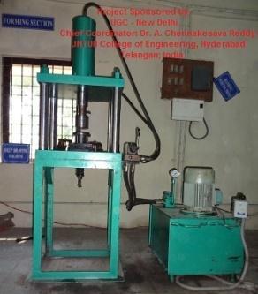 Impact of High Temperature and Beta-Phase on Formability of Cylindrical 19 Figure 1: Hydraulic type deep drawing press. 3.