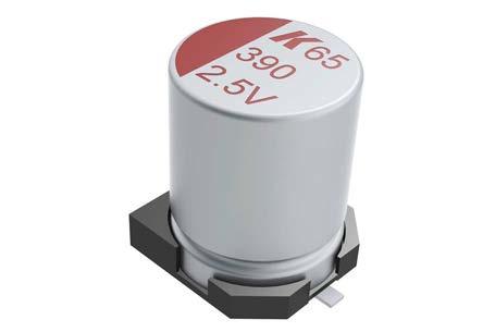 Surface Mount Conductive Polymer Aluminum Solid Electrolytic Capacitors Overview Applications KEMET s A765 Surface Mount Conductive Polymer Aluminum Solid Electrolytic Capacitors offer longer life