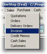 Click on Invoices Double click on any of the invoices on the list form to bring up the sales invoice record form. Click on the Others.