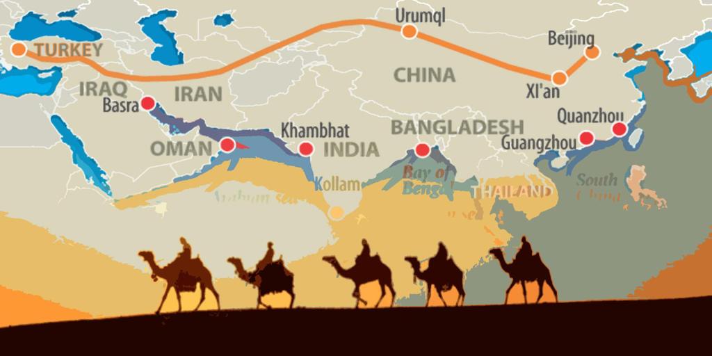 The Silk Road The ancient Silk Road contributed greatly to the cultural exchange between China and the West.