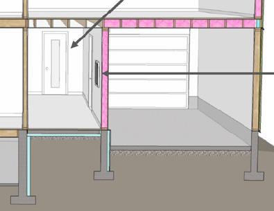 Conditioned Interior Space Attached garages are treated as unconditioned space, even if the garage is insulated and intended to be heated.